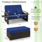 Tangkula Patio Rattan Daybed - Image 5