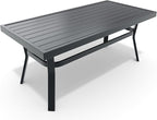 HOMREST Metal Outdoor Ottoman, 3-Piece Aluminum Footstool w/Removable Cushion - Image 4