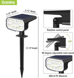 DAMINY Solar Spotlights Outdoor Waterproof IP65, 2 CCT, 4 Lighting Modes Solar - Image 8