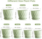 7/6.5/6/5.5/5/4.5/4 inch Plant Pots - Image 2
