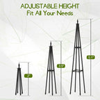 Obelisk Trellis for Climbing Plants Outdoor, 4.0 Ft Garden Trellis for Potted - Image 3