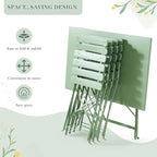 MELLCOM 5-Piece Foldable Patio Dining Set - Image 8