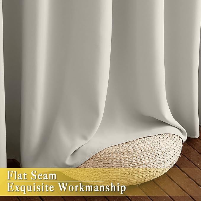 NICETOWN Sliding Door Window Treatment Blackout Patio Door Curtain Panels - Image 7