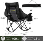 Oversized Rocking Camping Chair - Image 3