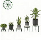 5 Pack Potted Plant Holder for Garden Home 5-Pack Metal Plant Stand Indoor - Image 2