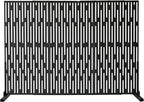 Oakland Living 6 ft. X 4 ft. Black Freestanding Metal Privacy Screen Room - Image 5