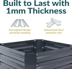 Sunnydaze 11.75" H Raised Metal Garden Bed - Image 2