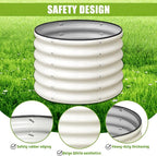 SnugNiture Raised Garden Bed, 2×2×1.5ft Round Galvanized Outdoor Planter Box - Image 4