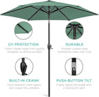 Best Choice Products 7.5ft Heavy-Duty Round Outdoor Market Table Patio Umbrella - Image 5