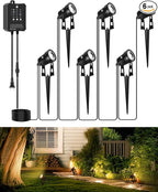 All-in-One Low Voltage Landscape Lighting, Dusk to Dawn Transformer Timer by Sunmerit