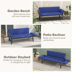 Tangkula Outdoor Convertible Sofa Daybed - Image 7