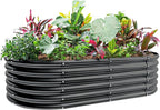 Land Guard 18“ Tall 4×2ft Galvanized Raised Garden Bed Kit, Galvanized Planter by LandGuard