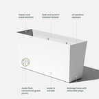 Veradek Pure Series Midori Trough Planter - Image 2