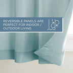 Town & Country Basics Cabana Solid Heavyweight Indoor Outdoor Curtains - Image 3