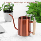 Watering Can Indoor Plants, 35 oz/1000 ml Metal Stainless Steel Watering Can Pot - Image 8