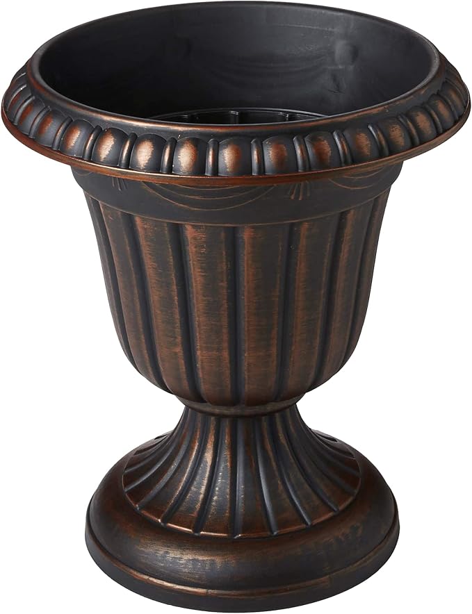Arcadia Garden Products PL10CP Classic Traditional Plastic Urn Planter - Image 2