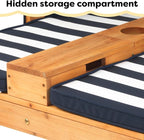 KidKraft Wooden Outdoor Double Chaise Lounge - Image 10