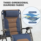 Zero Gravity Chair Set of 2 Oversized Padded Recliner - Image 5