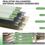 Galvanized Raised Garden Bed Outdoor, Rust-Resistant Garden Planter Box - Image 2