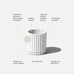 Veradek Demi Series Demi 6" Planter w/Tray - Image 2