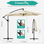 Shintenchi Patio Offset Umbrella - Image 4