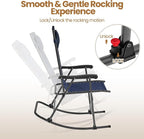Yaheetech 26in Rocking Chair Outdoor Zero Gravity Folding Chairs Rocking Chairs - Image 4