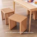 Small Bamboo Dining Bench, 17inch Farmhouse Decor Indoor Kitchen Table Bench - Image 2