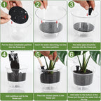 Plant Pots 6/5/4 inch Set of 3, Self Watering Pots - Image 6