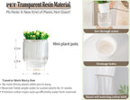 Melphoe Self Watering Pots for Indoor Plants Planter, 4.7 Inch 2 Pack Planters - Image 6