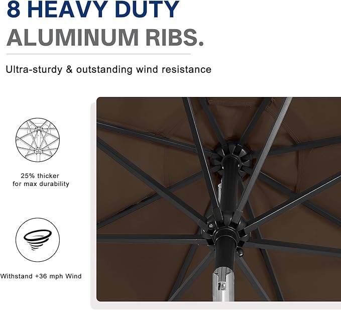 ABCCANOPY Durable Solar Led Patio Umbrellas - Image 7