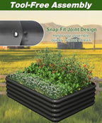 4.3x3.0x1.0ft Raised Garden Bed Kit - Image 4