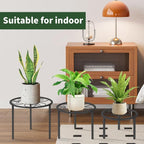 5-piece set of metal plant potted flower racks, heavy-duty flower pot plant - Image 8