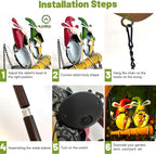 HONGLAND Outdoor Decor Solar Lights, Hanging Gnomes Swing Gardening Gifts - Image 7
