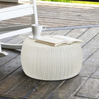 Resin Wicker Storage Stool or Side Table - Image 3