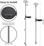 Glintoper 6 Pack Solar Garden Stake Lights Outdoor, Solar Butterfly Figurine - Image 2