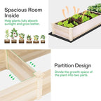 VIVOSUN Wooden Raised Garden Bed, Outdoor Wood Planter Box - Image 3