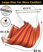 XXL Hammock Chair Hanging Rope Swing - Image 3