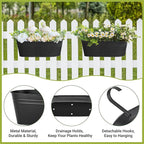 Dahey 3 Pcs Metal Hanging Flower Pots - Image 3