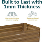 Sunnydaze 11.75" H Raised Metal Garden Bed - Image 2