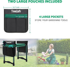 TomCare Garden Kneeler and Seat 10.64” Wider Larger Soft Kneeling Pad Garden - Image 4