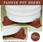 Kigeli 12 Pcs Resin Pot Feet for Outdoor Planters 3 Inch Long 1.5 Inch Tall - Image 3