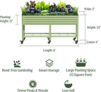Rolling Elevated Raised Garden Bed-V Series, 1000 Lbs Weight Capacity, Outdoor - Image 2
