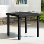 Outsunny Outdoor Dining Table for 4 Person, Square Patio Table, Aluminum Metal - Image 3