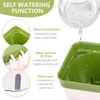 OurWarm Windowsill Herb Planter Box Indoor Set of 3, 10.5 Inch Self Watering - Image 3