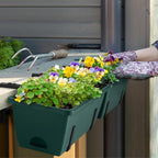 smusei 4 Pack Railing Planter Box Window Boxes Planters - Image 3