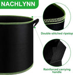 NACHLYNN 5-Pack 7 Gallon Grow Bags Thickened Nonwoven Fabric Pots - Image 5