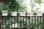 Dahey 10.5 Inch Metal Iron Hanging Flower Pots - Image 5