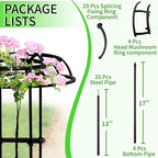 77-Inch Garden Trellis for Climbing Plants, Heavy-Duty Metal Obelisk - Image 3