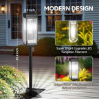 Solar Pathway Lights Outdoor, 6 Pack Upgraded Solar Lights Outdoor Waterproof - Image 4