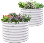 A ANLEOLIFE 2-Pack 3ft x 24” Tall Galvanized Raised Garden Beds Outdoor by AAnleolife